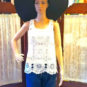 NWT A Diva Lace Sheer Tank Top